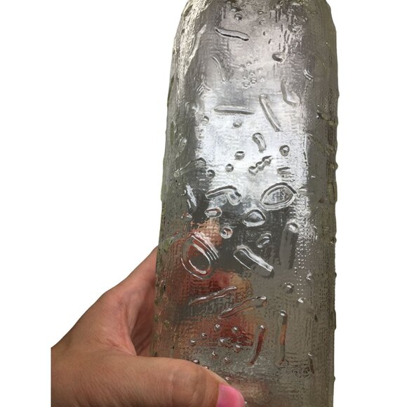 Vintage Thatcher Glass Embossed Bottle with Lid - 12'' tall - Picture 8 of 8